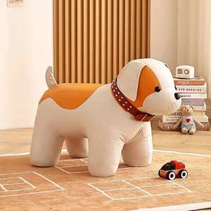 Taburete de madera maciza con forma de dinosaurio para niños, asiento infantil, taburete para cambiar zapatos en la entrada, silla infantil duradera de diseño moderno - Product Image 3