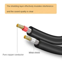 Câble RCA mâle-mâle en cuivre pur torsadé de haute qualité pour amplificateur de voiture, microphone, haut-parleur audio Hi-Fi et subwoofer