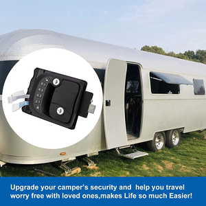 Serrure de porte sans clé en alliage de zinc pour camping-car, serrure de porte électrique sans clé pour caravane avec clavier et télécommande pour remorques - Product Image 2