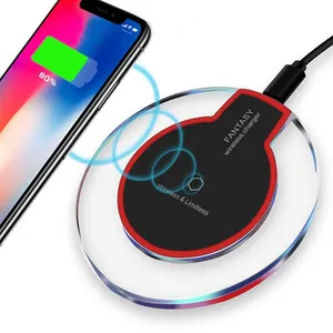 10W Qi Fast Wireless Charge cor personalizada e logotipo Quick Qi Wireless Charger Pad