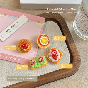 แม่เหล็กติดตู้เย็นการ์ตูน 3 มิติ รุ่น BTD-016 รูปเบอร์เกอร์ เฟรนช์ฟรายส์ หมวกเชฟ ของตกแต่งอาหารน่ารัก สไตล์ DIY ขายส่ง - Product Image 6