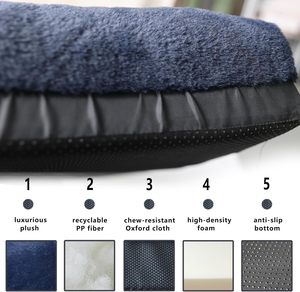 Big Dog Mat Corduroy Solid Square <b>Pad</b> Medium Large Dogs Oversize Pet Sleeping <b>Bed</b> Thick Dog Sofa Removable Washable Pet Supplies - Product Image 3