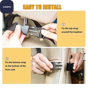 Organisateur de siège arrière de voiture Carfu Custom Oxford, sac de rangement pour voiture, sac suspendu pour siège de voiture avec poche en filet pour accessoires <span class=keywords><strong>Audi</strong></span> A4 - Product Image 3