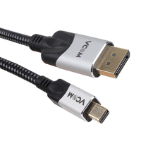 Convertisseur Mini DP mâle vers DP mâle 2K 4K 8K Câble 1.4V 1.5M 2M 3M pour ordinateur audio vidéo
