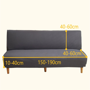 Funda de <span class=keywords><strong>sofá</strong></span> cama de LICRA de fábrica, funda de <span class=keywords><strong>sofá</strong></span> recta antipolvo elástica para sala de estar, <span class=keywords><strong>fundas</strong></span> de <span class=keywords><strong>sofá</strong></span> cama lavables sin brazos - Product Image 6