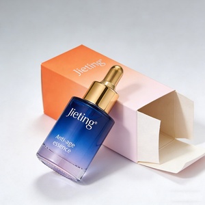 Thick Bottom 50ml 30 ml Cosmetic Glass Dropper Bottle Gradient Color Serum Oil Dropper Bottle - Product Image 5