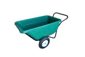 Carretilla de Polietileno de Alta Resistencia para Bañera TC3089, Rueda Neumática Lisa, Súper Capacidad de Carga, Fabricada en Plástico para Jardín, Granja e Industria - Product Image 4