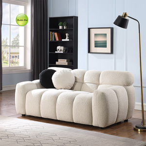 Nordic Minimalista Bege Modular Secional Sofá <span class=keywords><strong>Set</strong></span> 3 <span class=keywords><strong>Seater</strong></span> Salas Confortável Sofá Branco Com Chaise - Product Image 2