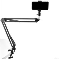 Support de tablette flexible en métal réglable en hauteur FPT-01T, support de téléphone portable pour bureau, bras long, 21 cm-82 cm