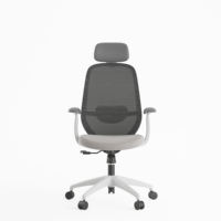 KOHO Mobilier de bureau en gros, chaise de bureau ergonomique pivotante en maille moderne de haute qualité et confortable, chaise de direction