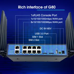 Spedizione veloce Huastlink HC-G80 5G Router con Slot per Sim Card Router Openwrt Wifi 5G ad alta potenza 9-60V Modem WIFI6