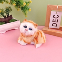 Prix d'usine : Peluche chat Meow avec son, qui peut crier, jouet en peluche chat de simulation, poupées animales, ornements de chat, décorations d'intérieur