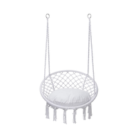 Fauteuil suspendu en macramé Woqi avec poche pour un confort supérieur
