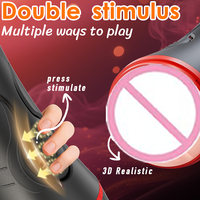 OEM Body-Safe Silicone Manual Pocket Pussies Easy to Clean Male Masturbation Cup Stroker Male Masturbator Sex Toys for Men