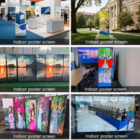 Nuovo prodotto P2.5 alluminio video pubblicitari piano mobile in piedi Poster con schermo Wifi controllo portatile pieghevole Led Poster Display