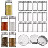 Vente en gros de bouteilles de stockage d'assaisonnements en verre vides OSHOW de 4 oz (120 ml) avec bouchon à vis, écologiques, de haute qualité, pour poivre et épices