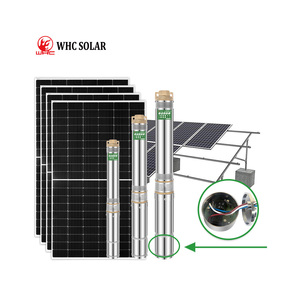 WHC DC pompa Solar untuk harga murah pompa air bertenaga surya untuk pertanian DC pompa Submersible surya - Product Image 6