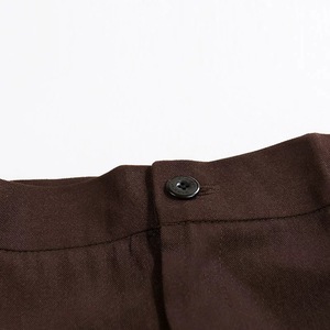 Cardin Royal Trousers Unisex Hotel <b>Work</b> <b>Pants</b> Coffee Solid Color Polyester Breathable Loose Fit All Season Uniforms - Product Image 4