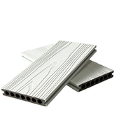 Revêtement de sol WPC blanc pur écologique de qualité supérieure Design moderne étanche pour patio extérieur Garden Deck Park-Factory Direct