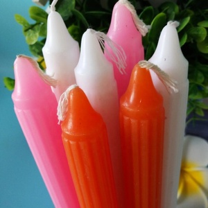 Handmade Trắng côn dính nến không mùi paraffin sáp không khói cho Tôn Giáo đám cưới sinh nhật Giáng sinh mới lạ Halloween - Product Image 2