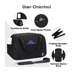 กระเป๋าใต้ที่นั่ง18 "สำหรับเครื่องบินสปิริตสายการบินของส่วนตัวกระเป๋าเดินทางยิมกระเป๋าสำหรับสัปดาห์ค้างคืน - Product Image 6