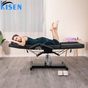 KISEN Cheap Beauty Spa Electric Therapy Chiropractic <b>Table</b> Examination Couch Bed Massage Physiotherapy Foldable Facial Chairs - Product Image 6