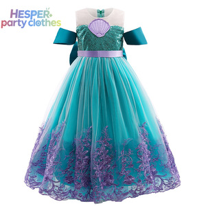 HESPER 2026 Nuevo Vestido de Princesa Sirena para Niñas, Conjunto de Disfraces de Halloween, Disfraces de Navidad para Niñas Pequeñas - Product Image 1