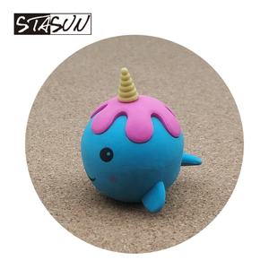 STASUN Neuheit kreativer Löschstift TPR niedliches Tier 3D Einhorn Wal-Räußer Geschenk Narwal-Räufer Gummi-Stift Stationär - Product Image 6