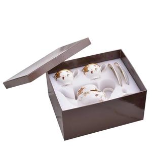 Ensemble de vaisselle en céramique de style rural avec plateau, bol à riz, assiette, cuillère, coffret cadeau - Product Image 1