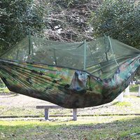 Woqi – hamac Parachute Portable en nylon, avec moustiquaire, pour Camping en plein air