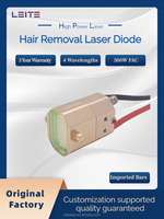 Module de diode laser 808 nm LT HPL à couvercle doré, 500W 600W, 10 12 barres, empilement de canaux macro, pièce à main sans contact