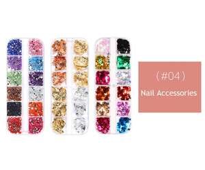 Kit d'ongles 3D, autocollants, outils de décoration pour manucure <span class=keywords><strong>et</strong></span> pédicure, pinceaux, <span class=keywords><strong>paillettes</strong></span>, <span class=keywords><strong>strass</strong></span>, acrylique, 38 pièces - Product Image 6