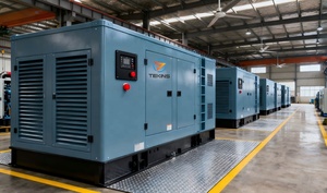 定制 OEM 160 千瓦 200 千伏安 50/60 赫兹柴油发电机 开放式 静音外壳 ATS 100% 铜质交流发电机 中型工厂 - Product Image 4