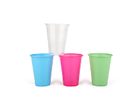 Les gobelets en plastique jetables de 9oz en PP personnalisés qui peuvent être imprimés sur mesure conviennent aux réunions de famille