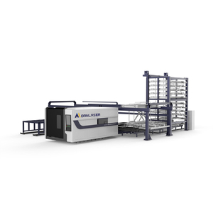 Centre de découpe et de manutention de matériaux automatisé intelligent, machine de découpe <span class=keywords><strong>laser</strong></span> à fibre pour tôles métalliques - Product Image 1