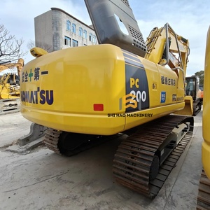 Transport gratuit, faible consommation de carburant, puissante machinerie de construction lourde d'occasion, excavatrice sur chenilles hydraulique Komatsu PC200 d'occasion - Product Image 2