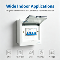 Boîtier de distribution encastré JINHAI AP-4 150A 380V de haute qualité, protection IP30, couvercle transparent rabattable, boîte MCB 4 unités, usage domestique intérieur