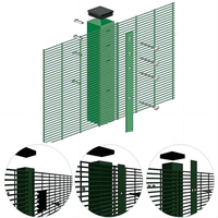 Clôture de sécurité anti-escalade en métal galvanisé ClearVu 358 de 6 pieds, anti-coupure, anti-perçage, maille écologique, construction en modélisation 3D