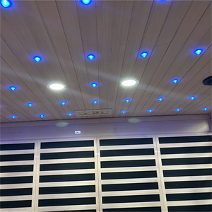 Sử dụng thương mại 4 người trong nhà Hồng ngoại khô hơi nước liệu pháp ánh sáng đỏ tắm hơi kết hợp đá bồn tắm để bán - Product Image 5