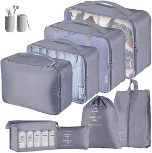 Borsa portaoggetti <span class=keywords><strong>per</strong></span> valigie da viaggio con Logo personalizzato 9 pezzi <span class=keywords><strong>Organizer</strong></span> a compressione <span class=keywords><strong>Set</strong></span> di cubi <span class=keywords><strong>per</strong></span> bagagli da viaggio - Product Image 2