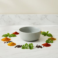 Service de table en céramique de luxe moderne |   Ensemble de 4 assiettes et bols gris |   Utilisation en hôtel et restaurant, compatible lave-vaisselle, résistant à la chaleur