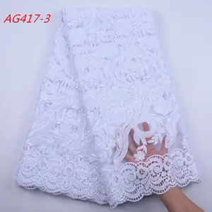 1885 Shipping Free White French Net Lace Fabric Guipure Organza Lace Fabric For Wedding