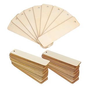 Marcapáginas de madera en stock, marcapáginas de madera con borlas, etiquetas colgantes en blanco, etiquetas para la parte posterior de la página, marcapáginas y etiquetas de estilo antiguo para bricolaje. - Product Image 2