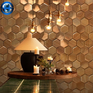Hexagonal 3D <strong>Wood</strong> Wall <strong>Panel</strong> Textured Accent Wall Design for <strong>Living</strong> <strong>Room</strong> &amp; Office Decor - Product Image 5