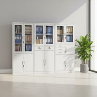 Meuble de classement métallique pour bureau avec système de verrouillage et tiroirs sécurisés