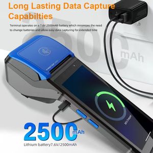 Android 12 Mini <span class=keywords><strong>Mobile</strong></span> POS Escáner de código de barras Handheld Android POS <span class=keywords><strong>PDA</strong></span> con impresora de papel térmico incorporada y NFC en stock - Product Image 4