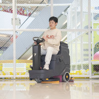 Autolaveuse autoportée robotisée, grande machine de nettoyage de sols, autolaveuse électrique pour carrelage