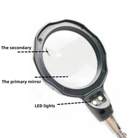 Loupe de bureau LED lumineuse, station de soudage, loupe réglable sans fil pour aide au soudage 801