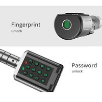 Serrure électronique à cylindre en laiton intelligent européen ttlock