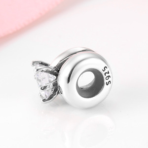<span class=keywords><strong>Bracelet</strong></span> à breloque en argent sterling S925 avec zircon taille brillant, pierre unique, certifié GDTC, tendance, pour usage quotidien, DIY, best-seller - Product Image 4